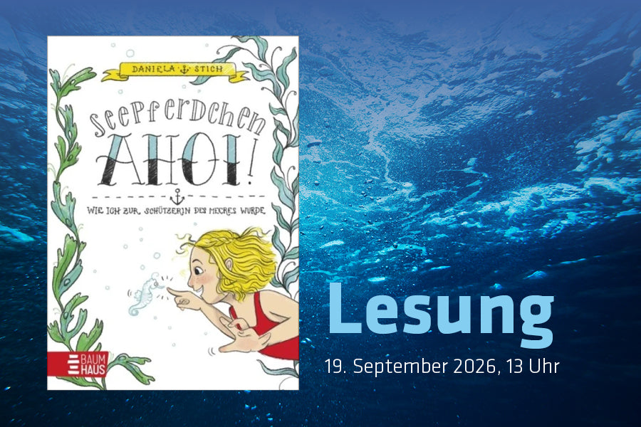 Rebella aus dem Buch "Seepferdchen Ahoi" zu Gast beim Aquarider® Weltrekord